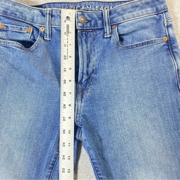 American Eagle Jeans Mens W30 Blue Slim Straight Airflex + Low Rise Casual Denim - Picture 12 of 14